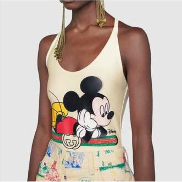 Gucci Disney Cream Swimsuit size M NWT - Picture 3 of 9